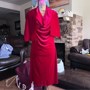 Zara Red Midi Dress